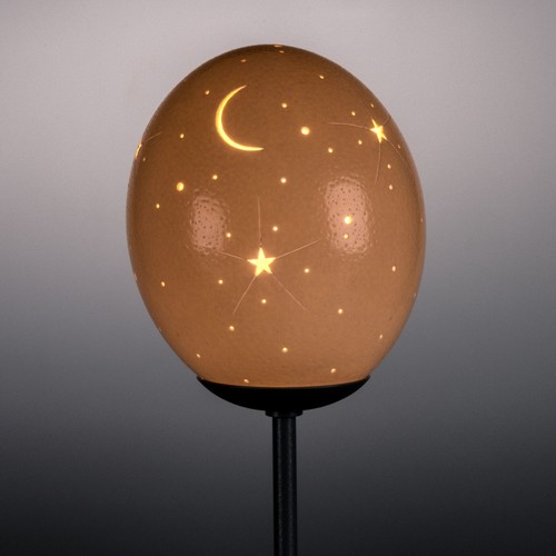 Lampenschirm straußenei mond - lampenschirm, "mond