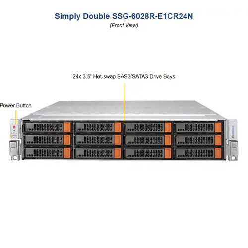Supermicro 6028r e1cr24n - supermicro, 6028r-e1cr24n