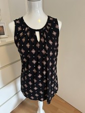 Lascana Tanktop Schwarz gemustert Größe 40/42 * Top*