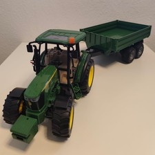  John Deere 5115 M Traktor mit Bordwandanjänger  02108 + 02180 Fendt Vario 211