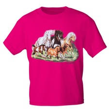 Kinder T-Shirt mit Pferdemotiv