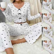 Schlafanzug Damen Langarm