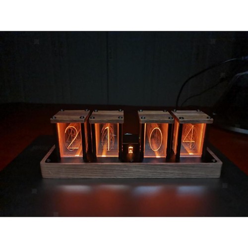 Moderne nixie tube clock - clock, led