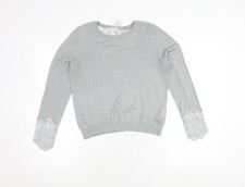 H&M Damen Langarmshirt grau