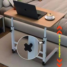 Laptoptisch Betttisch Notebooktisch Pflegetisch 90cm mit Rollen Höhenverstellbar
