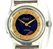 Stowa Parat 17 Rubis Antichoc Armbanduhr Mechanisch Silver Wrist Watch