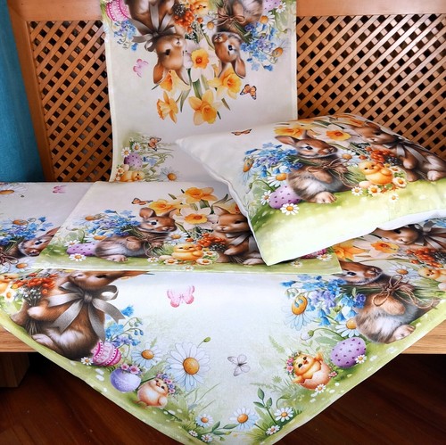 Tischdecke ostern hasen - ostern,