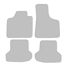 Fußmatten passend für Audi A3 Typ 8P   (Baujahr 2003-2013) Deluxe schwarz