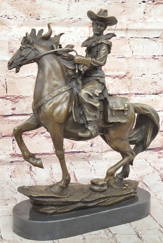 Bronze skulptur statue western - bronze,