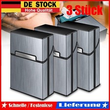 3STK Zigarettenbox Alu Metall