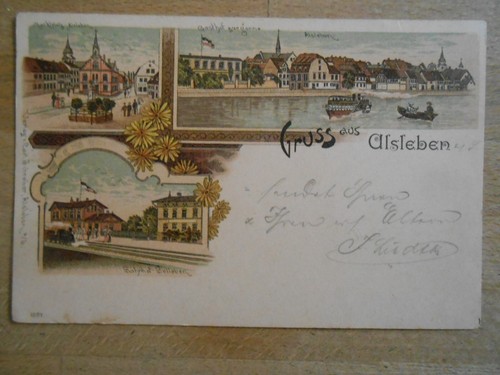 Litho alsleben bahnhof - litho,