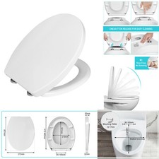 O Form WC Sitz mit Absenkautomatik Toilettendeckel mit Quick-Release-Funktion