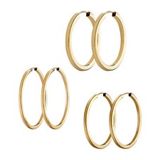 Paar Creolen 333 Gelbgold 8