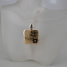 LA NOUVELLE BAGUE Anhänger 750/18k Rot-Weissgold Emaille, Brillant ca. 0,02 ct