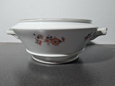 Suppenschale Bavaria Servierschale Blumenmotiv Goldrand