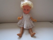Sammler Puppe blond 60 er Jahre beweglich ca. 35 cm Schlafaugen DDR Sonneberg ?