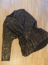 neu pailetten oberteil top zara m sylvester party gold glitzer