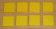 Lego 8 Tiles 2x2 in Yellow