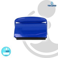 tecuro Papierrollenhalter Messing mit Deckel mit schwarzer Kunststoffrolle