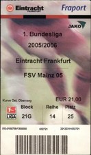Ticket BL 2005/2006 Eintracht