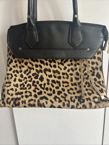Handtasche mit leopardenmuster - handtasche,