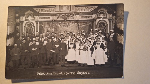 Militär foto warschau - ak, in