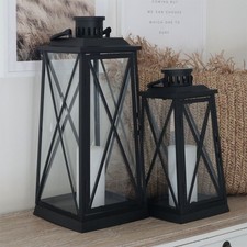 Laterne HARBOUR schwarz aus