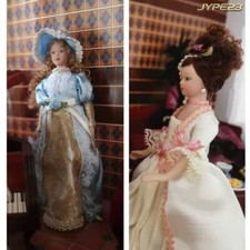 Miniatur Puppenhaus Maßstab 1:12 Keramik Lady Vintage Mädchen Dekofigur Dekor