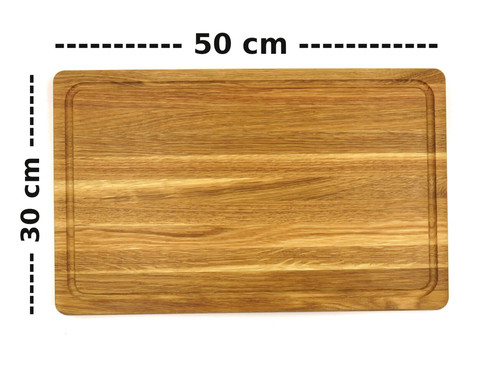 Xxl 50cm schneidebrett eiche - 50cm,