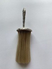 Antike viktorianische Herzform massiv Silber Kleiderbürste Hutbürste 1900 Chester