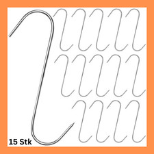 Fleischerhaken S Haken Küchenhaken Edelstahl Räucherhaken Fleischhaken 15 Stück