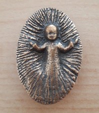 *** Bronze-Skulptur -Kind in der Krippe - Maria Laach - Sonderangebot ***