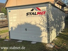 Blechgarage 3x5m Pultdach Fertiggarage Stahlgarage inkl.Lieferung und Aufbau