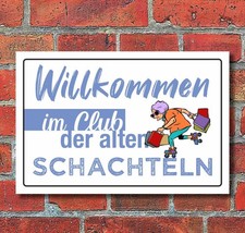 Schild Willkommen Club der