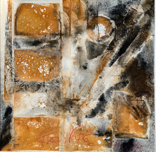 Abstrakt geometrisch rost und - abstrakt,