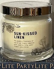 PartyLite 3 Docht Duftwachsglas Sommerleinen Sun Kissed Linen NEU OVP G73927