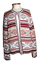 Atmosphere*Schöne Damen Strickjacke Cardigan Boho Muster Gr:L TOP