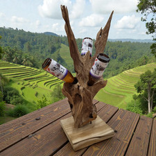 Wurzel Flaschenregal Holz