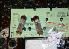 ECLL800, Lorenz / pair vacuum tubes / used, test very good, near matched