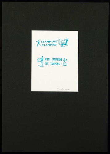 Fluxus stamp out - fluxus., stamping"