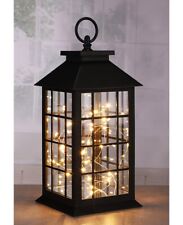 LED Deko Laterne schwarz