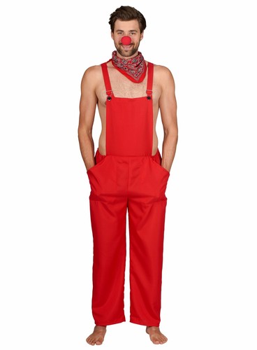 Latzhose clown rot karneval - latzhose,