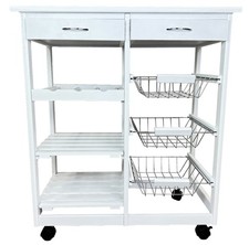 abc HOME Küchenwagen Weiß |