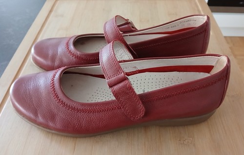 Ballerinas rot leder - ballerinas, gr.40