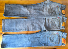 3 Levis Jeans 501 W 36 L 34