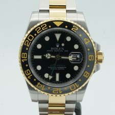 ROLEX GMT-MASTER 2 HERREN UHR 40MM 116713LN STAHL/GOLD SCHÖN TOP ZUSTAND