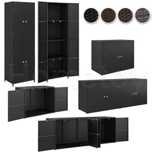 Gartenschrank poly rattan - gartenschrank,