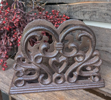 ❤️ Schöner Serviettenhalter Herz  Gusseisen  Landhaus Shabby Vintage ❤️