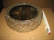 Lampenglas Lampen Glas Flurlampe mit Spiegel Original 70 ziger Jahre Lampe L5