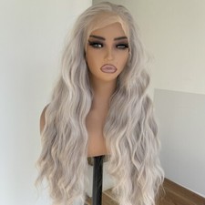 Damen Long Wavy Lace Front Wig